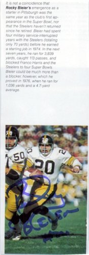Bleier, Rocky Autographed/Hand Signed 3x7 Magazine Print