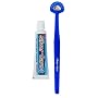 4 Pack of Silver Care Silver Plated Antibacterial Tongue Brushes with Gel