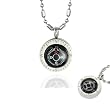Stainless Steel Silver Tone Small Direction of Love Compass Pendant Necklace