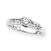 14K White Gold 1/2 ct. Diamond Engagement Ring