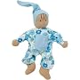 Organic Egyptian Cotton Vintage Blue Baby Buddy Doll - Safe, Non-toxic Toy