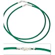 Rubber Cord Anklet Green 9" 2Pcs