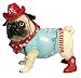 Pugnacious Howdy Partner Pug Figurine
