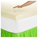 Novaform Pure Comfort 3-Inch Nutratemp&trade; Temperature Controlled Memory Foam Mattress Topper with Skirt