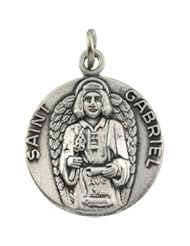 14K Yellow Gold 18.00 mm St. Gabriel Medal