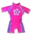 Girls Pink/purple Floating Swimsuit Flotation Suit Size Large Age 5.5-7.5 Years