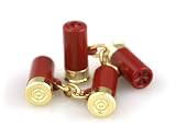 Christopher Simpson Red Shotgun Catridge Cufflinks