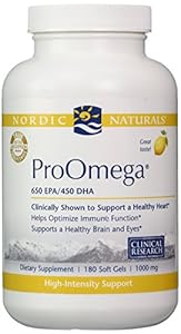 Nordic Naturals ProOmega Lemon Flavor, 1000mg - 180 Softgels