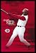 Cincinnati Reds Mlb Griffey Baseball Art Gold Wood-Mounted Poster Print - 24