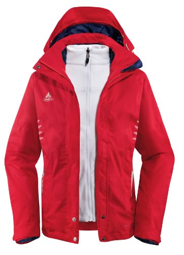 VAUDE Damen Doppeljacke Vanoise 3in1, red, 36