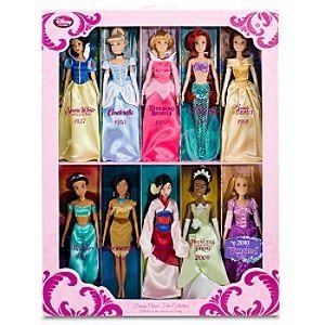 Classic Disney Princess Doll Gift Set - Jasmine, Pocahontas, Rapunzel, Mulan ++