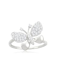 10k Gold Butterfly Diamond Ring (1/5 cttw, I-J Color, I2-I3 Clarity)