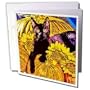 Milas Art Halloween - Halloween Cat - Greeting Cards-6 Greeting Cards with envelopes
