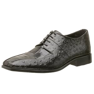Stacy Adams Mens Lenox Ostrich Print w Croco Print Oxford by Stacy Adams