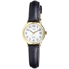 Timex -T2H341D7 - Heritage Easy Reader - Quartz Analogique - Montre femme- Bracelet en cuir noir