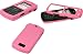 Cellet Motorola SLVR L7 Pink Rubberized Protective Snap-on Cover Case Shield