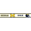Michigan Go Blue Sports Prepasted Wall Border