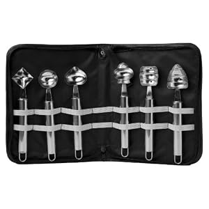 Chef Harvey Deco Vegetable and Fruit Carving Tool Set, Set of 6 by 