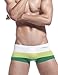 SEOBEAN Mens Low Rise Stripes Trunk Boxer Brief Short Underwear