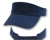 Blank Navy Blue Adjustable Visor