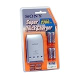 SONY BCG-34HE4 WORLDWIDE QUICK CHARGER WITH 4 NIMH AA BATTERIES