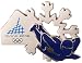 Torino 2006 Olympics Skeleton Double Pin