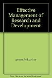 Effective management of research and development