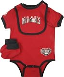 Washington Nationals Baby Bib and Bootie Creeper Set