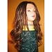 Full Lace Wig Color 4/30 Brunette & Blonde Wavy Texture Remy Human Hair - Size Small
