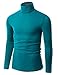 Doublju Mens Long Sleeve Turtle Neck Sweater