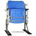 Daytona International Speedway Blue Generic Plastic Chair with Black Track Bottom