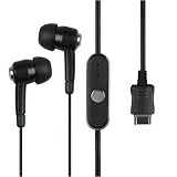 414Qb2MfIyL. SL160  Pro Executive Black and Silver Stereo Earplugs Handsfree Hands Free Headset Microphone for Pantech C790 Reveal, C820 MatrixPro Matrix Pro, C530, C740 Matrix, C520, C150, C810