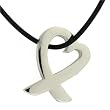 Ribbon Cancer Pendant Necklace Stainless Steel Polished Finish by Bucasi Ribbon Cancer Pendant Necklace Stainless Steel Polished Finish by Bucasi