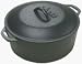 Kitchen & Housewares : Lodge Logic Pre-Seasoned 5-Quart Dutch Oven with Loop Handles
