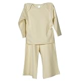 Ecoland Organic Cotton Baby Long Sleeve Lap-T Shirt and Pants Set - Natural 18-24 months