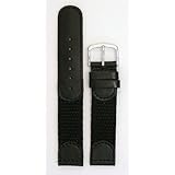 Men's Swiss Army Style Watchband - Color Black Size: 16mm Watch Band
