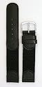 Men's Swiss Army Style Watchband - Color Black Size: 18mm Watch Strap