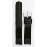Men's Swiss Army Style Watchband - Color Black Size: 20mm Watch Band