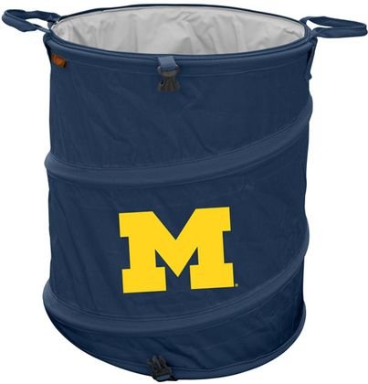 Michigan Wolverines NCAA Collapsible Trash Can by Logo Chair