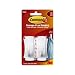 Command Medium Deco Hooks, White, 2-Hook