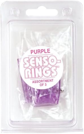 Waterproof Vibrating Senso Rings 3 Pack - Purple