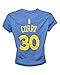 adidas Golden State Warriors Stephen Curry Women's Blue Name and Number T-Shirt Medium