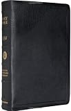 Holy Bible: English Standard Version, Black Premium Calfskin Leather, Black Letter, Single Column Reference Edition (1581348215) by Bible