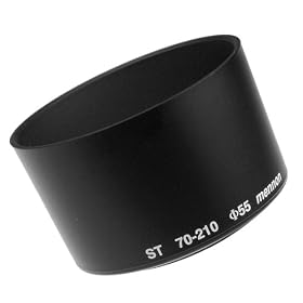 Mennon A-ST 55 Screw Mount 55mm Hood for Telephoto 70-210mm Lens, Black by Mennon