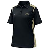 Nike Colorado Buffaloes Ladies Black Goal to Go 2008 Coaches Sideline Polo at Nike