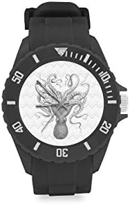 Special Design Cool Scary Kraken Octopus Custom Kids' Round Rubber Sport Watch