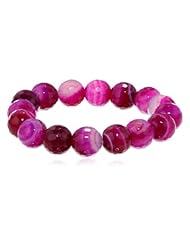 Kenneth Jay Lane Cherry Agate Stretch Bracelet, 10"