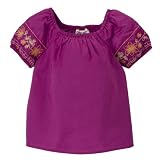 Toddler Girls' Cherokee Mexicali Woven Top - Pink