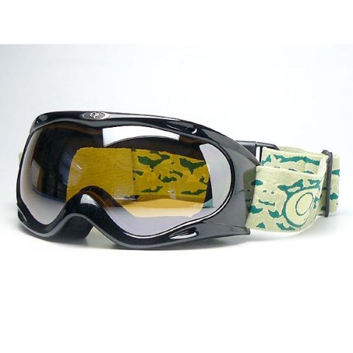 《コンパクトタイプのスノーゴーグル》　ocean pacific（オーシャン・パシフィック）スノーゴーグル OP-683-1 ブラック×パーシモンミラー