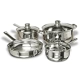 Cuisine Select Landon 7-Piece Stainless Steel Cookware Set